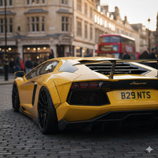 B29 NTS - BRENTS - private car number plate on retention certificate