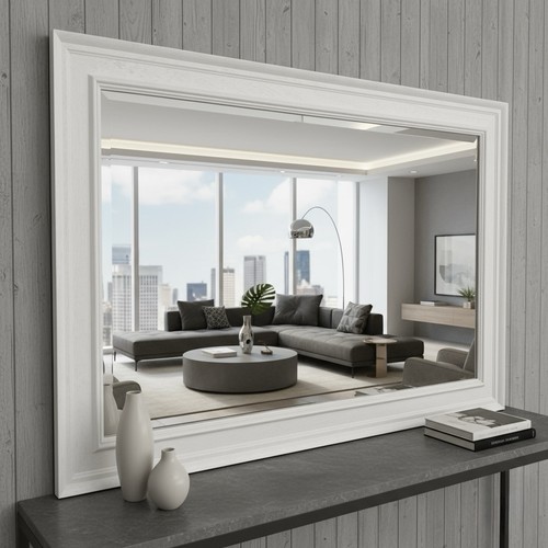 Large contemporary white solid - large,