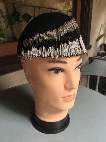 Vintage womens hat - womens, beaded