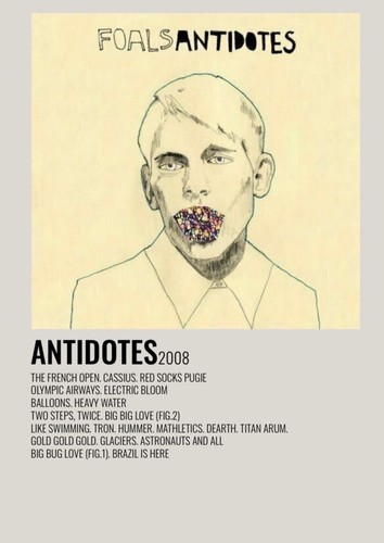 Foals antidotes album print - a3,
