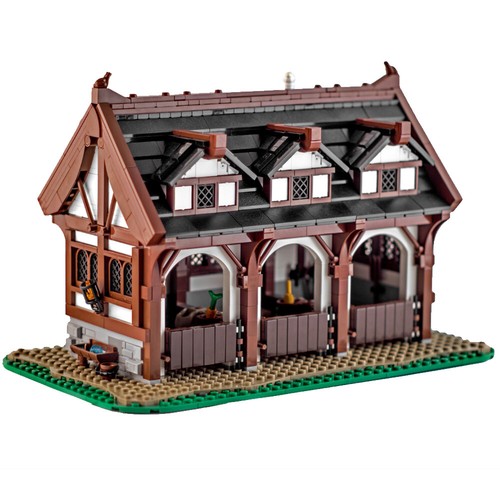 Small medieval stable with - medieval,