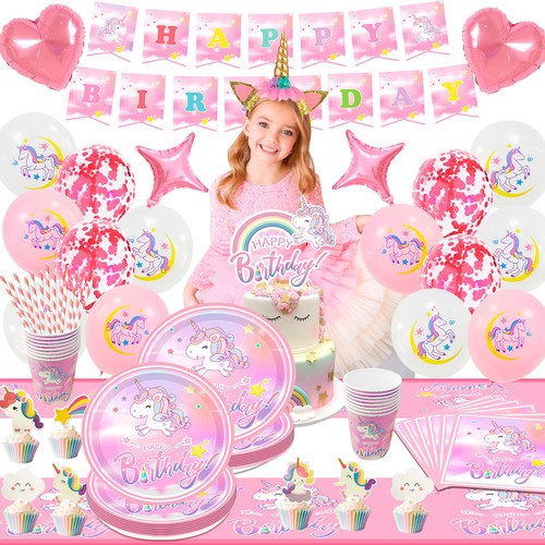 Pink unicorn party decoration - unicorn,