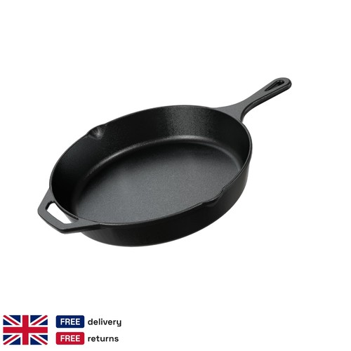Cast iron frying skillet - iron,