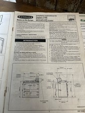 Aga Rayburn 216M Multi Fuel Cooker Instruction Manual and Certificate Leaflet