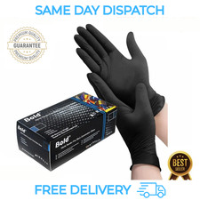 Black Nitrile Gloves Box 100