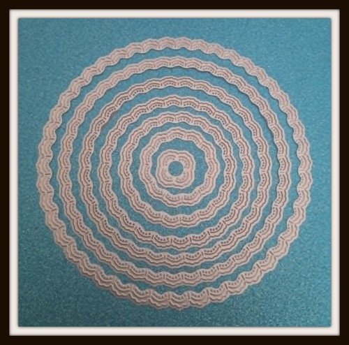 Large doily nesting metal - doily, dies