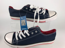 Donnay Von Canvas Low Sneakers, navy size 10, boxed