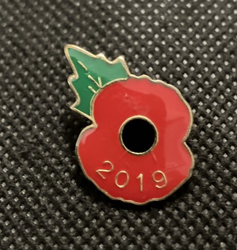 2019 poppy remembrance pin - 2019, poppy¹