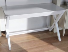 Sturdy Home Office Desk Workstation with drawer - White - 60/120cm