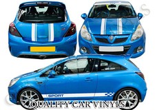 Vauxhall corsa racing stripes kit sxi sri vxr graphic decal stickers