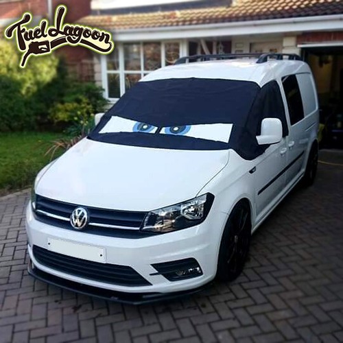Caddy front window screen - front,