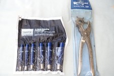 DRAPER SIX PIECE HOLLOW PUNCH SET 25993 & RICHMOND REVOLVING PUNCH LITTLE USED
