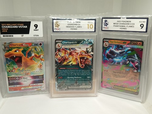 Mint charizard graded card - mint,