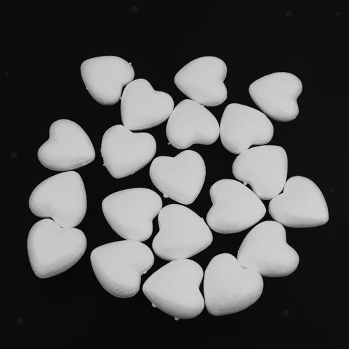 Piece foam hearts white - hearts,