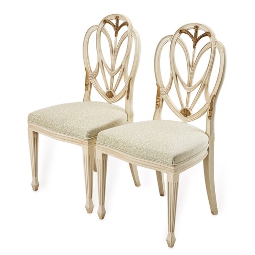 Pair decorative painted - pair,