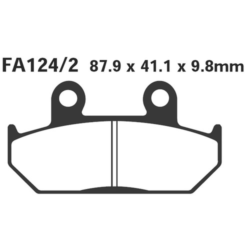 Pair pads ebc fa124 for - pads, fa124/2