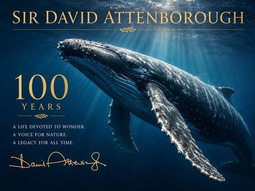 Sir david attenborough signed - sir,