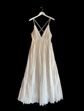 Cream Lace Maxi Dress Sz M