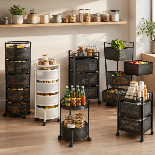 Trolley rack rotating - trolley, storage