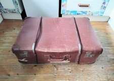 Vintage large brown leather