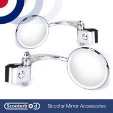 Round Clamp on Legshield Mirror | Vespa/ Lambretta Scooters LEFT AND RIGHT SIDE