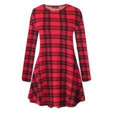 Womens Printed Swing Dress