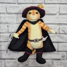 Puss In Boots 14" Soft Toy Plush Shrek Official Motiongate Dubai 2016 Cat Ginger
