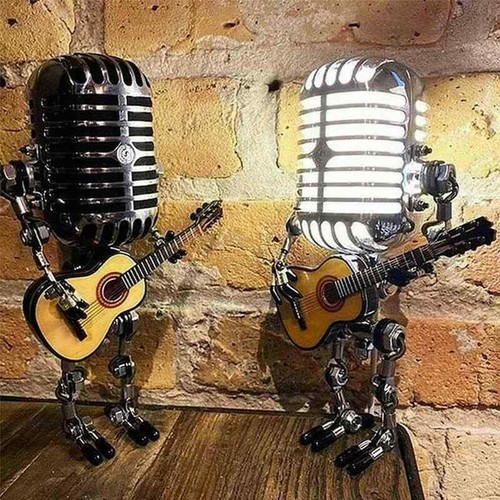 Vintage robot lamps steampunk - vintage,