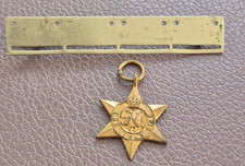 Miniature WW2 Italy Star Medal and Suspender Bar