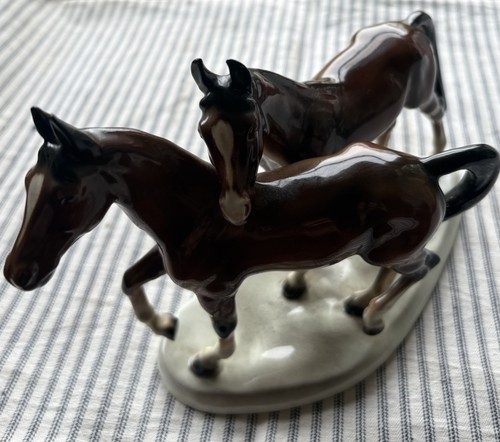 Vintage ceramic horse ornament - vintage,