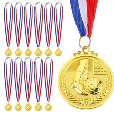 12 Pcs Soccer / Football Gold