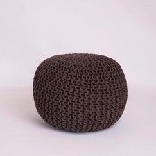 100% Cotton Knitted Pouffe &