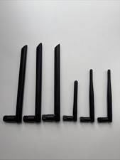 Bundle Of 6 Assorted Antennas to include TP-LINK Router Booster Antenna - USED