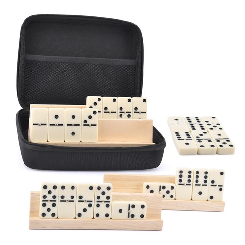 Double six domino set table - six,