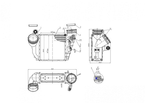 Charge air cooler fits vw - air, fits: