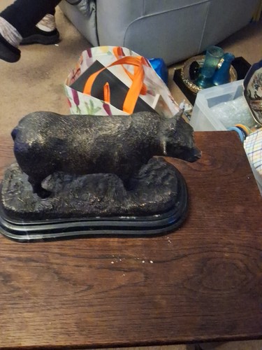 Bronze figure bull - of,