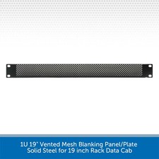 1U 19" Vented Mesh Blanking