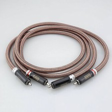 Pair Accuphase 6N OCC RCA Interconnect Cable HiFi Signal Cable WBT-0102-Ag Plug