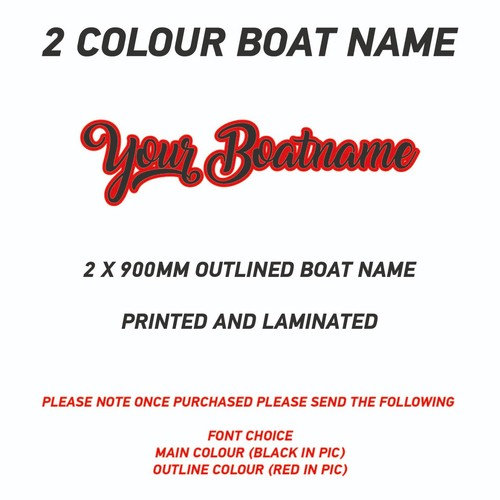 900mm outlined boat - outlined,