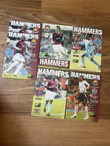 Job lot west ham programmes - west,