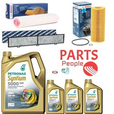 FOR BMW 330D M SPORT 3.0 E91 SERVICE KIT 8L PETRONAS BOSCH OIL AIR CABIN & PLUG