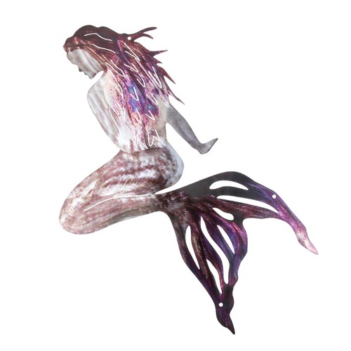 Metal mermaid wall - metal, art