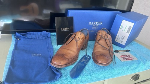 Men barker leather - barker, /cedar