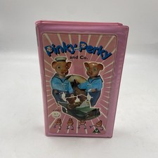 Pinky and Perky and Co. VHS - 3 rare episodes with guests, pink 3D moulded case.