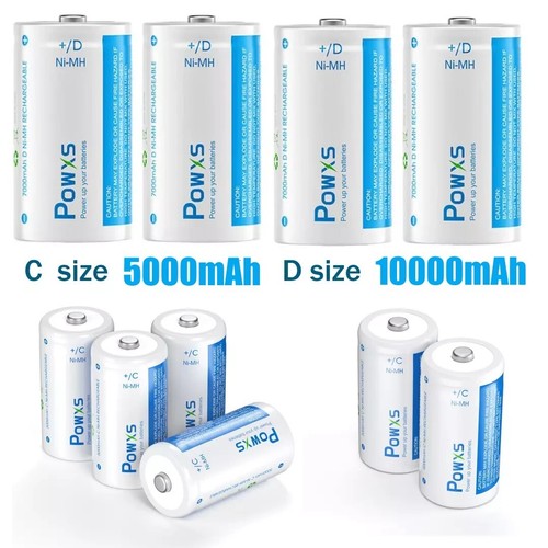 Powxs cell size nimh - d,