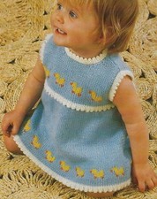 Baby Dress Knitting Pattern