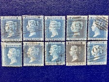Two penny blue plate - blue, 9