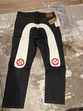 Evisu Mens Denim Jeans -White