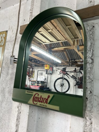 Castrol metal mirror - castrol,