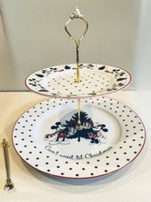 Disney Mickey Minnie Mouse Plate Cake Stand  Festive Dinner Side Plates Stand